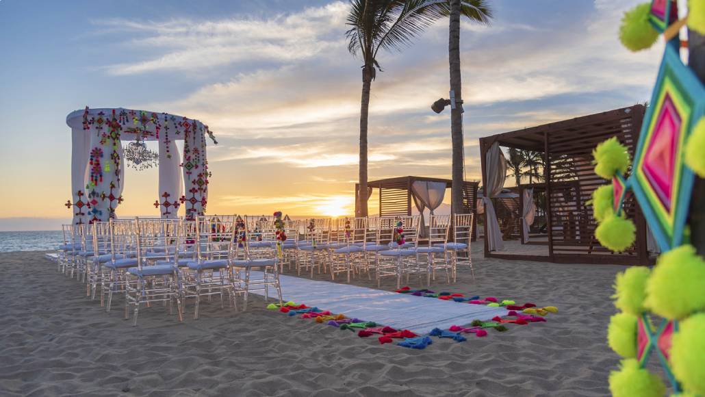wedding, sunset, wedding in the beach